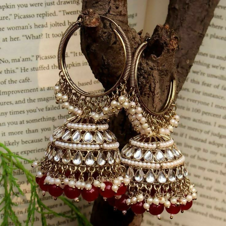 Pearl Jhumka Earrings