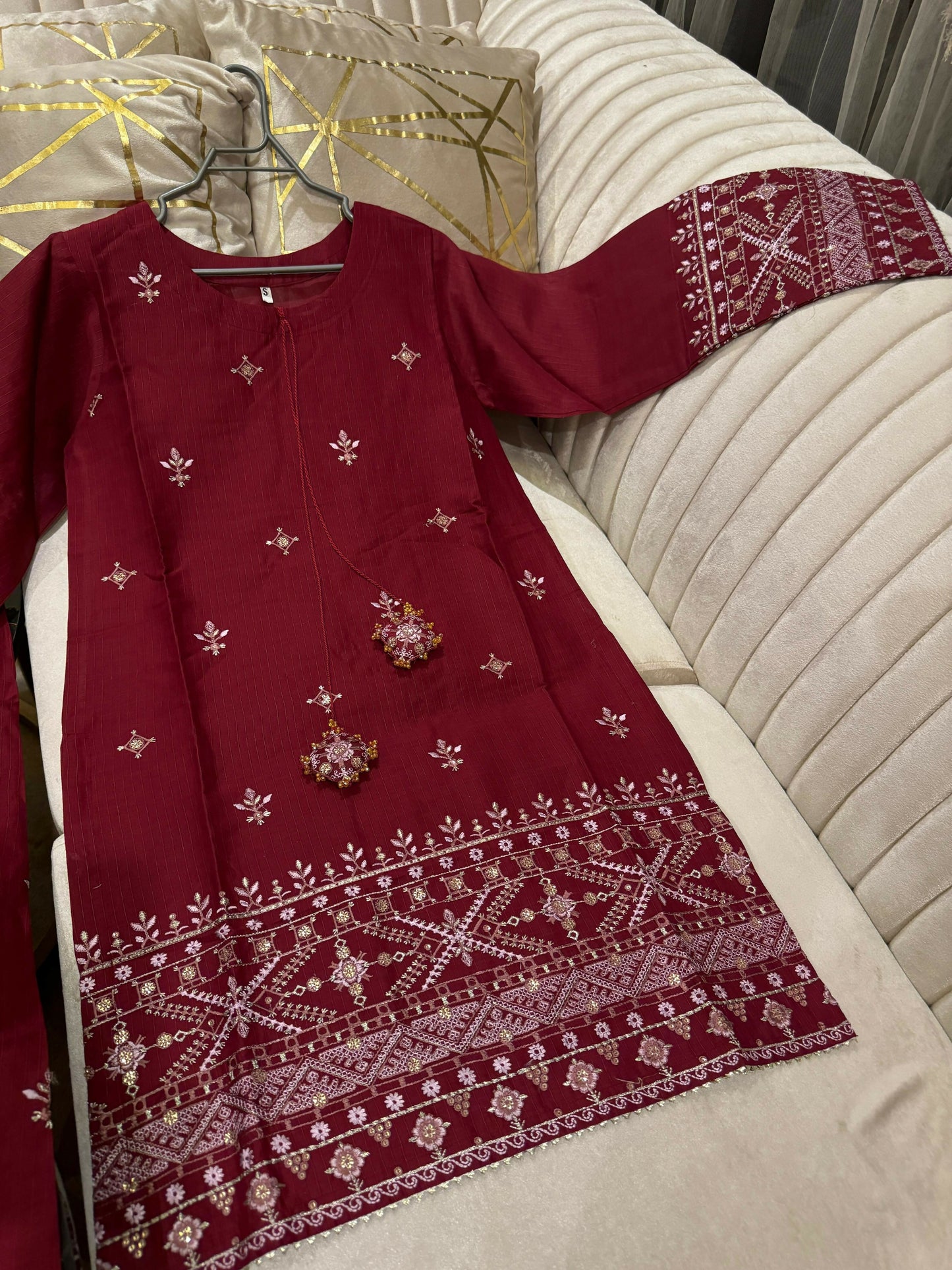 Maroon Elegant Kurti