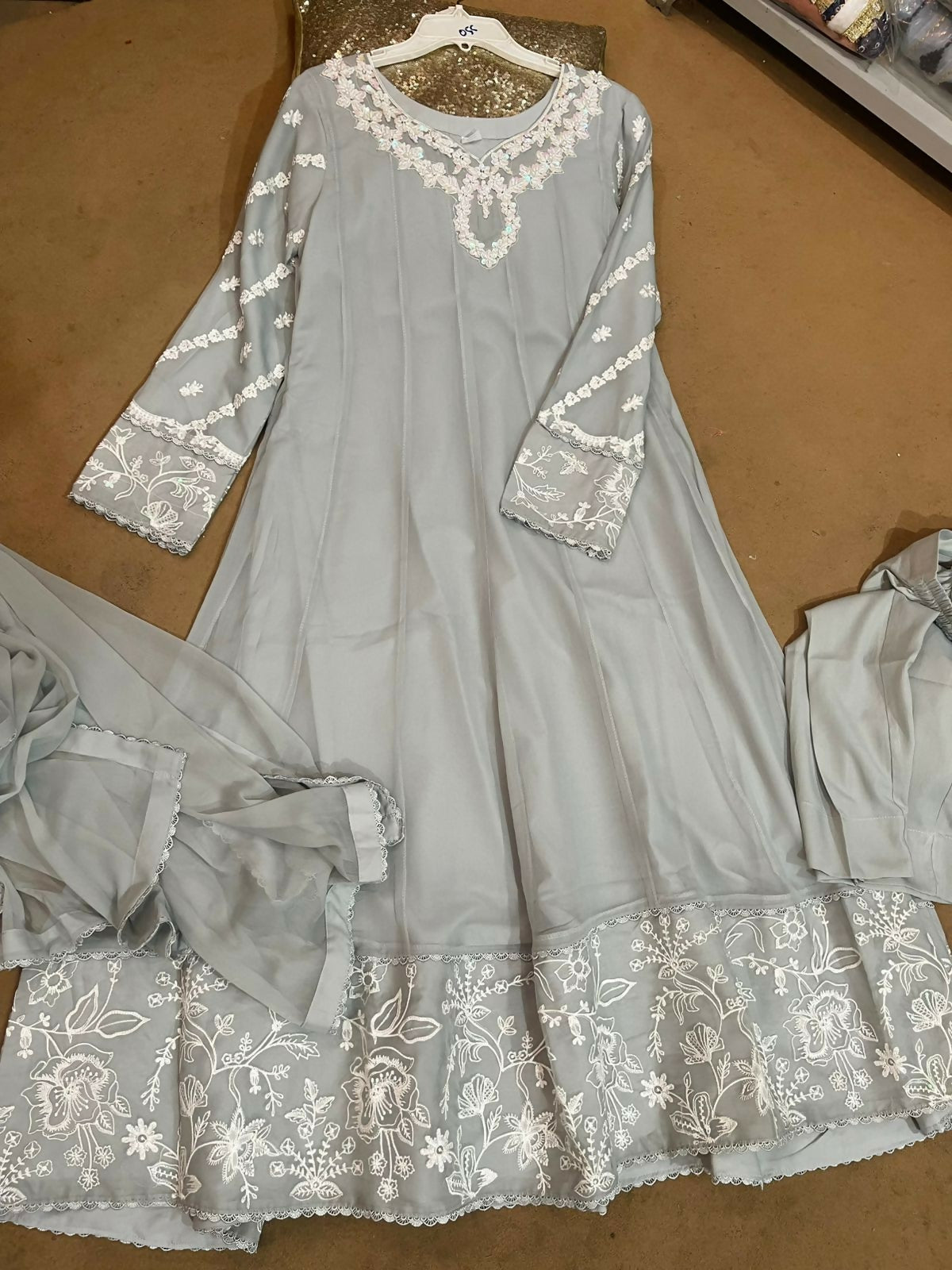 Grey haze kurti
