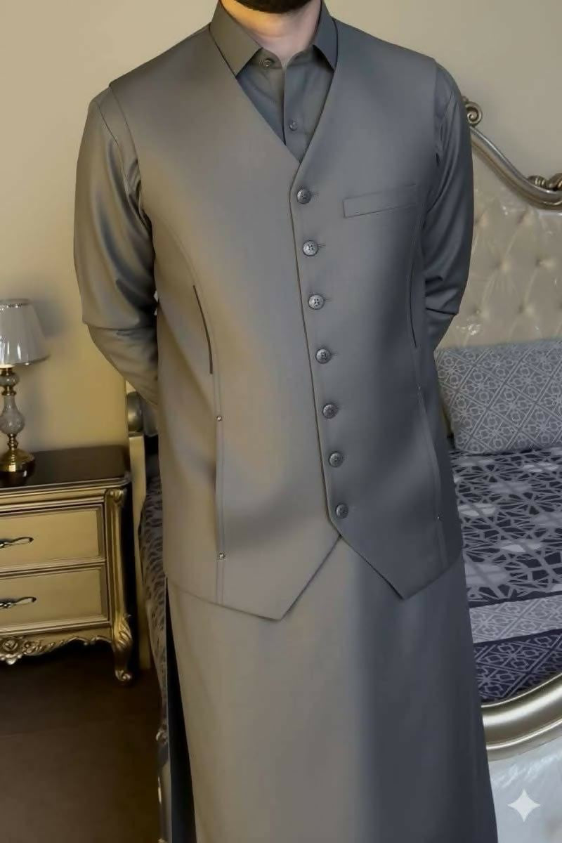 Grey Shalwaar Kameez