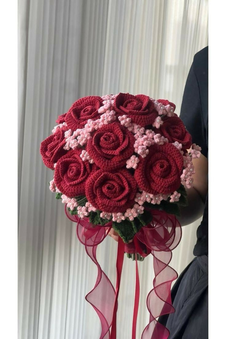 Luxury Crochet Rose Bouquet