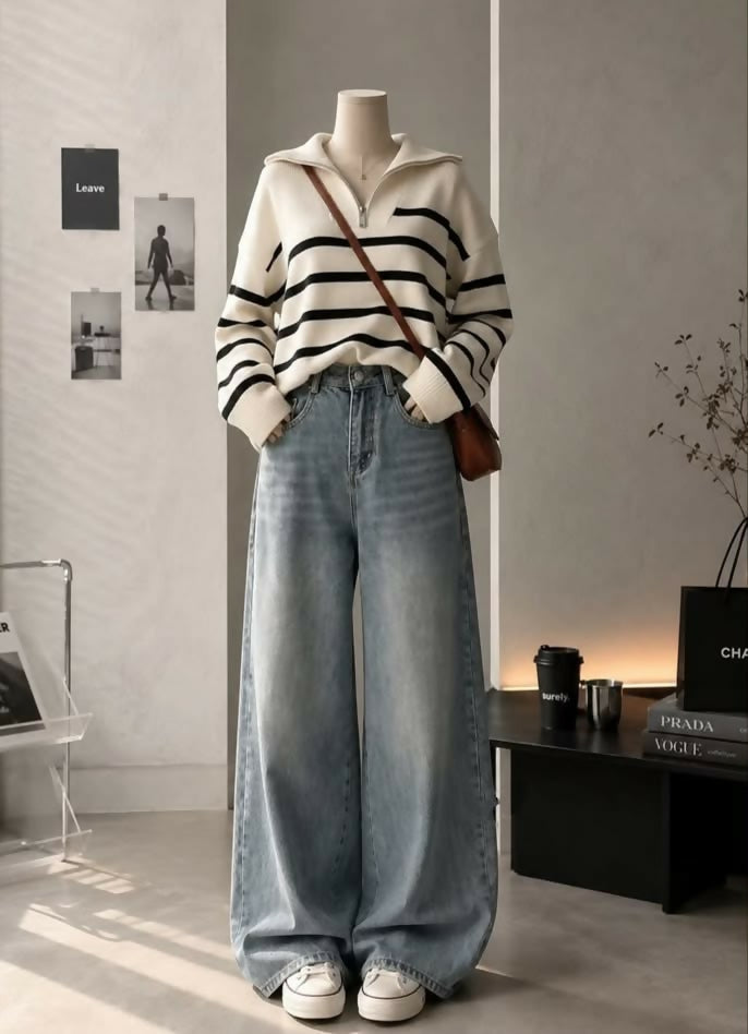 Stripy Woolen Sweater