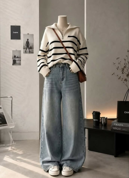 Stripy Woolen Sweater