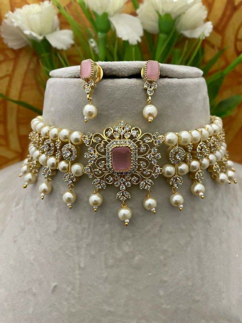 Kundan choker necklace set